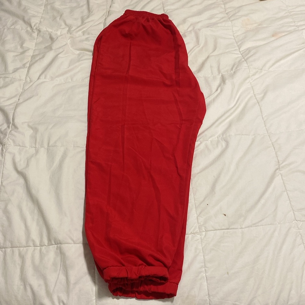 Vibrant Red Jogger Pants - Picture 4 of 4